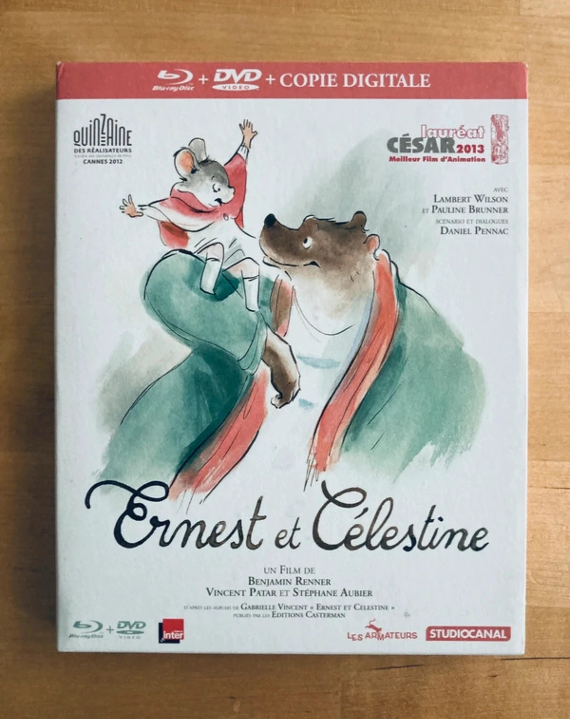 Blu-ray DVD Ernest et Célestine.